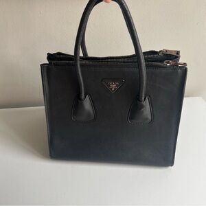 Prada Nero Glacé Calf Tote - READ